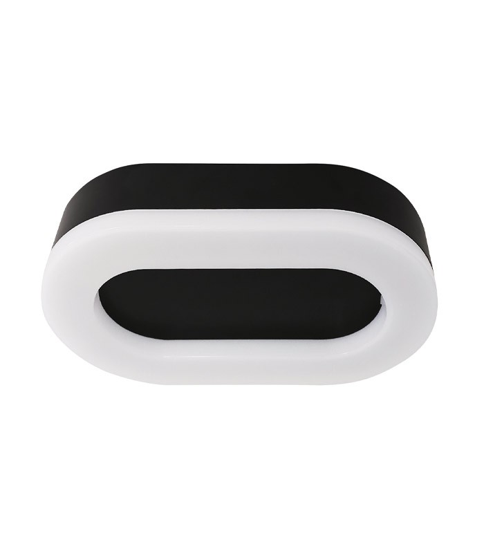 LED ПЛАФОНИЕРА LUZ-BCO 12W SMD 4000K (НЕУТРАЛНА СВЕТЛИНА) 19CM IP65 ЧЕРНА 3401060 VITO 3401070 VITO