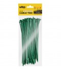 PLASTIC CABLE TIE 3.6X200mm GREEN 100PCS IN BAG 7100500 VITO