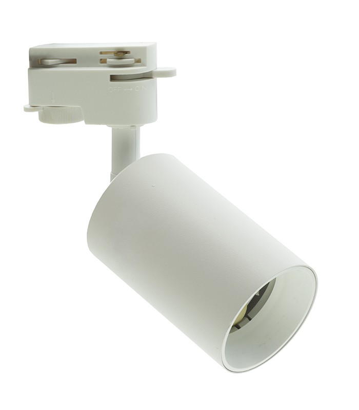 LED ПРОЖЕКТОР ЗА ШИНА МОНОФАЗЕН LUMO-N GU10 Ø65X120 БЯЛ 2102810 VITO