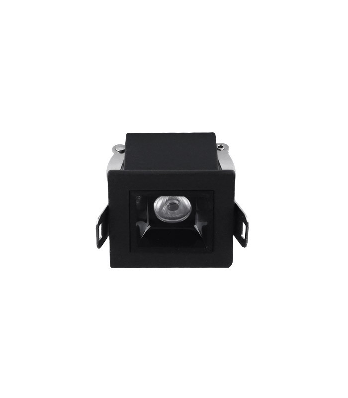 SPOT LIGHT FIXTURE RECESSED ICECUBE-2 2W 188Lm 3000K (WARM WHITE) 45x45mm BLACK 2102940 VITO