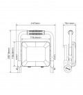 LED ПРОЖЕКТОР TARA 50W 4000Lm 4000K (НЕУТРАЛНА СВЕТЛИНА) IP65 ЧЕРЕН 3022850 VITO
