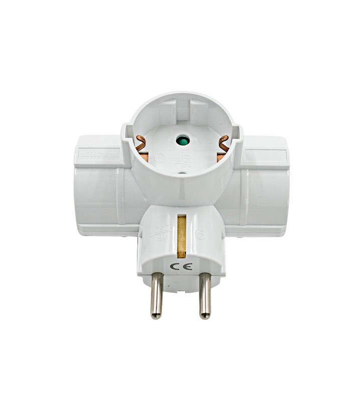 TRIPLO 16A WHITE TRIPPLE SOCKET 8002540 VITO