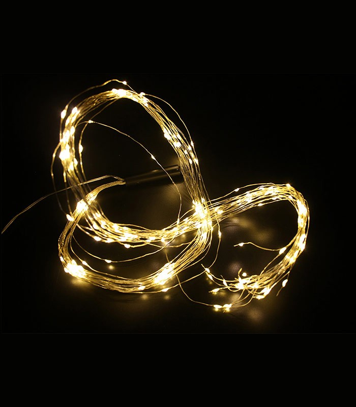 NATALE-7 WIRELINE 240LED 2700K 20X1.1M 4.5V IP44 SLV CHRISTMAS 5620560 VITO