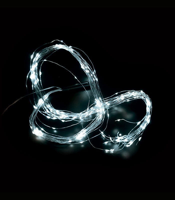 NATALE-7 WIRELINE 240LED 6400K 20X1.1M 4.5V IP44 SLV CHRISTMAS 5620570 VITO