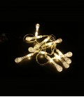 CHRISTMAS LIGHTING NATALE-17 CRYSTALDROP 10LED 2700K 1M 2xAA IP20 TRANSPARENT 5620720 VITO