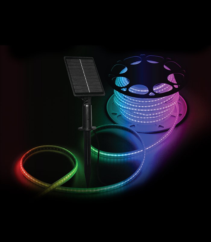SOLAR LED STRIP VICTORIA-5M 18W RGB IP65 2M CABLE  3210241 VITO