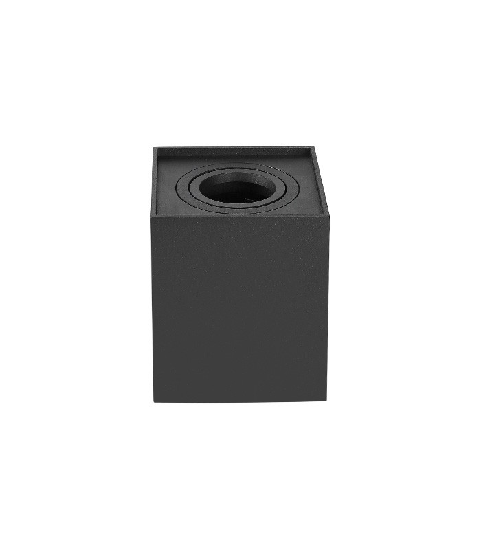 SPOTLIGHT ELDA-1 98X98X125MM GU10 BLACK CEILING SURFACE 2103010 VITO