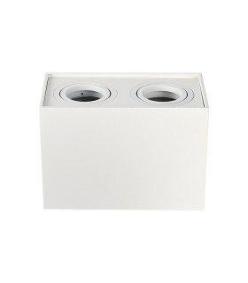 SPOTLIGHT ELDA-2 98X180X125MM GU10  WHITE CEILING SURFACE  2103020 VITO