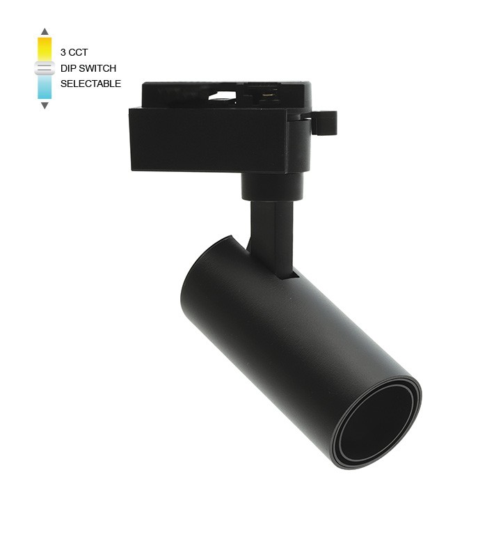LED ОСВЕТИТЕЛ ЗА ШИНА MONOLINO-C10 10W COB 3CCT (3000K/4000K/6000K) 900lm Ø54×107 ЧЕРЕН 2103040 VITO
