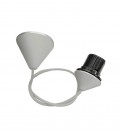 E27 LAMPHOLDER WITH CABLE, ROSETE & TERMINAL GRAY