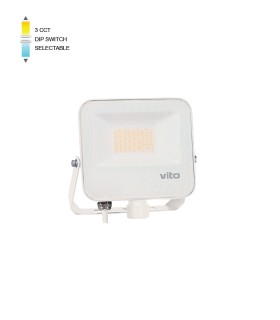 LED FLOODLIGHT DANUBE 30W SMD 3CCT IP66 WHT