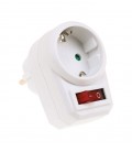 SOCKET UNIX-S 16A 3500W SWITCH WHITE EARTH-LINE SHUTTER PLUG+SOCKET 8002830 VITO
