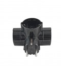 TRIPPLE SOCKET TRIPLO 16A 3680W BLACK EARTH-LINE SHUTTER 8002541 VITO