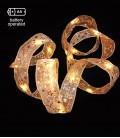 CHRISTMAS LIGHTING NATALE-20 FLAT RIBBON 20LED 27K 2M 2AA IP20 SILVER 5620760 VITO
