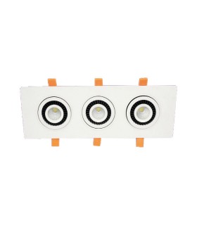 VT/PAN-3/3x5W/COB/3000K/220V/SQUARE/LED SPOTLIGHT 2101221 VITO