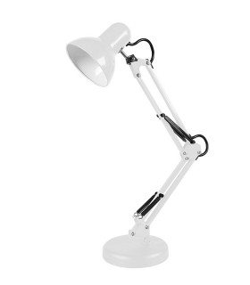 HOME&OFFICE DESK LAMP PIXXAR E27 WHITE METAL BASE+CLAMP WITHOUT BULB 5301670 VITO