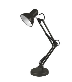 HOME&OFFICE DESK LAMP PIXXAR E27 BLACK METAL BASE+CLAMP WITHOUT BULB 5301660 VITO