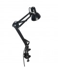 HOME&OFFICE DESK LAMP PIXXAR E27 BLACK METAL BASE+CLAMP WITHOUT BULB 5301660 VITO