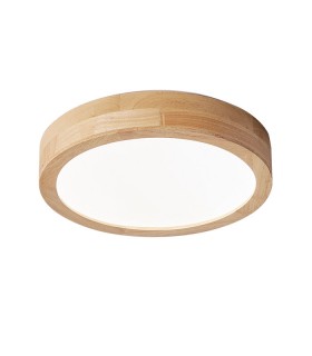 LED CEILING LAMP ANELIA R-35 Ø400xH50 35W 3xCCT (3000K/4000K/6500K) 3150Lm WOODEN 2028010 VITO
