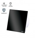 ВЕНТИЛАТОР ЗА БАНЯ  VENTI-GL100/Φ100MM/СТЪКЛЕН ПАНЕЛ/ЛАГЕР И КЛАПА/ЧЕРЕН 12W 8005240 VITO