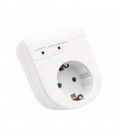 SURGE PROTECTION SOCKET WITH PLUG SURGIO 16A 250V 3500W WHITE EARTH SHUTTER 8002950 VITO