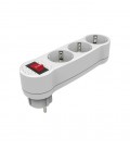 GROUP SOCKETS WITH PLUG COMBI 16A 250V Max.3680W WITH SWITCH WHITE EARTH SHUTTER 8002970 VITO