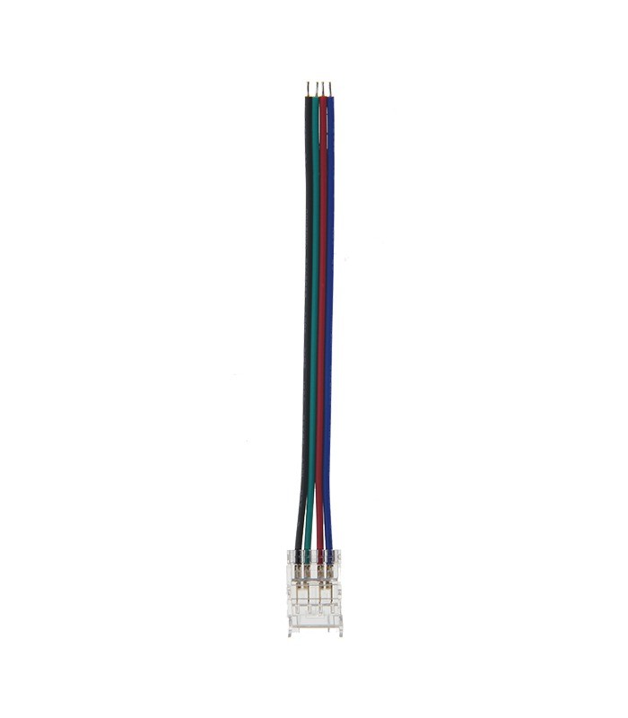 КОНЕКТОР ЗА SMD LED ЛЕНТА CONRS10 10MM-RGB С 10CM КАБЕЛ, ПРОЗРАЧЕН 2БР/ПЛИК 5520342 VITO