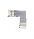 КОНЕКТОР ЗА SMD LED ЛЕНТА CONRS10 10MM-RGB L ФОРМА ПРОЗРАЧЕН 2БР/ПЛИК 5520362 VITO