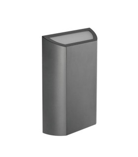 ФАСАДНА LED ЛАМПА ADRIA-UD2 8W 3CCT (3000K/4000K/6500K) 360 lm UP&DOWN IP65 220x113x51 мм АНТРАЦИТ 3230561 VITO