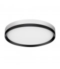 PLASTIC LED BULKHEAD PLUTO 30W 3CCT (3000K/4000K/6500K) 3300Lm Ø280*38MM IP44 BLACK   3401300 VITO