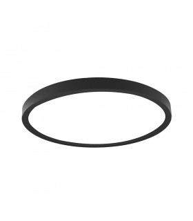 LED ТАВАННА ЛАМПА ANGY 20-25-30W IP20 2400Lm/3000Lm/3600Lm 5CCT (2700K/3000K/4000K/5000K/6500K) D300*H30MM ЧЕРНА 2028720 VITO