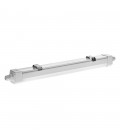 LED ВЛАГОЗАЩИТЕНО ОСВЕТИТЕЛНО ТЯЛО PROOF 30-40-50W 3900Lm/5200Lm/6500Lm 3CCT (3000K/4200K/6500K) 1200x59x72MM IP65 БЯЛА С ВЪЗМОЖ