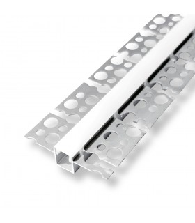 КОМПЛЕКТ ГЪВКАВ АЛУМИНИЕВ ПРОФИЛ LINEFLEX-1 12x13MM 2M СРЕБРИСТ АЛУМИНИЙ + 2M БЯЛ PC ДИФУЗЕР + 2 БР. КРАЙНИ КАПАЧКИ 9930219 VITO
