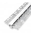 КОМПЛЕКТ ГЪВКАВ АЛУМИНИЕВ ПРОФИЛ LINEFLEX-1 12x13MM 2M СРЕБРИСТ АЛУМИНИЙ + 2M БЯЛ PC ДИФУЗЕР + 2 БР. КРАЙНИ КАПАЧКИ 9930219 VITO