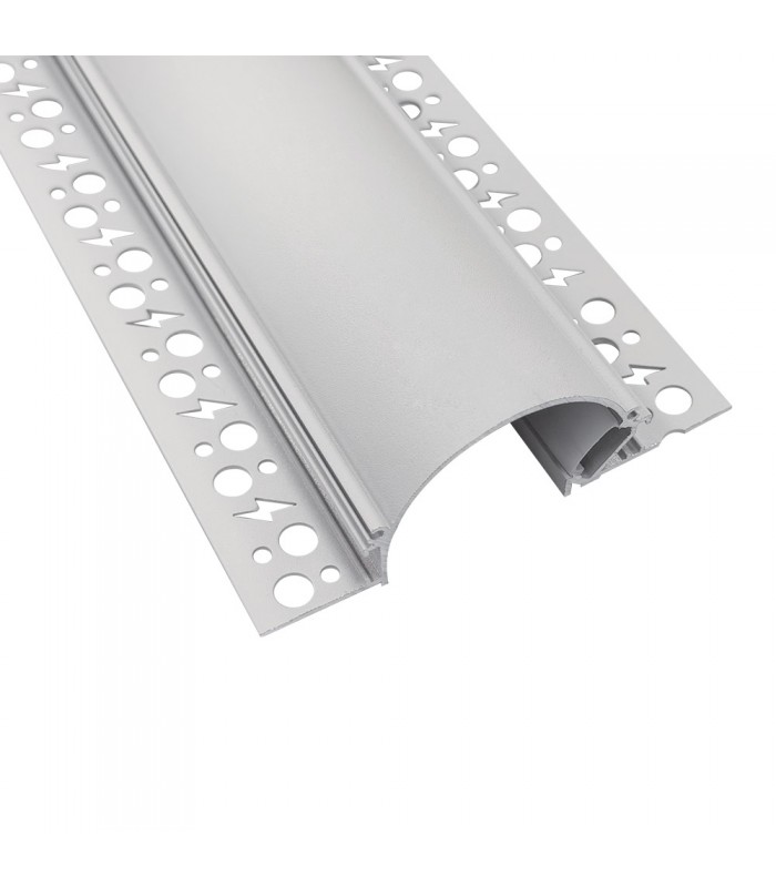 LINEFLEX-5 98.4x33MM 2M СРЕБРИСТ АЛУМИНИЕВ ПРОФИЛ + 2M БЯЛ ДИФУЗЕР + 2БР КРАЙНИ КАПАЧКИ 9930250 VITO