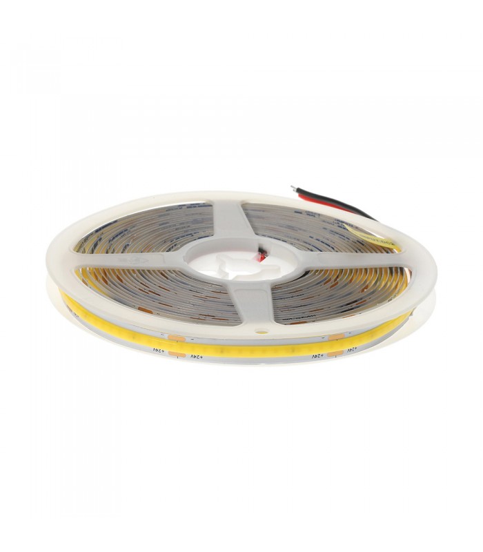 COB LED ЛЕНТА LEDStrip+ 24V 480xCOB 6W/m ДЪЛЖИНА НА РЯЗАНЕ 5cm 4000K 600Lm/m 3M ЛЕПЕНКА 8mm IP20 15m/ролка 5541250 VITO