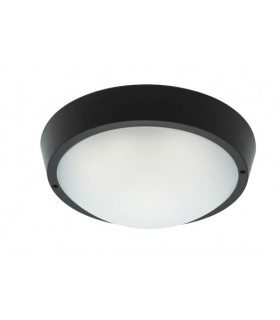 LED OUTDOOR BULKHEAD LUZ-BRN 25W 1700Lm 4000K (NATURAL WHITE) IP65 Φ270x93mm BLACK 3401010 VITO