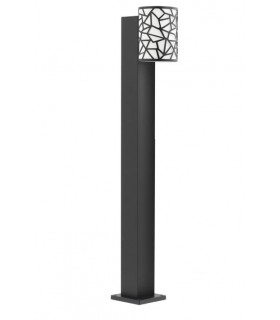 LED OUTDOOR GARDEN LIGHT WITH POLE BILBAO-B80 8W 300Lm 4000K (NATURAL WHITE) IP44 Φ89x145x800mm BLACK & WHITE 3241460 VITO