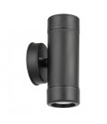 OUTDOOR WALL LIGHT VEGAS P1 GU10 UP & DOWN Φ80x160mm IP44 PLASTIC BLACK  3230320 VITO