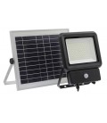 SOLAR LED FLOODLIGHT SOLIS 50W 3500Lm 6000K (COOL WHITE) 3,7V 10400mAh IP65 BLACK 3021980 VITO