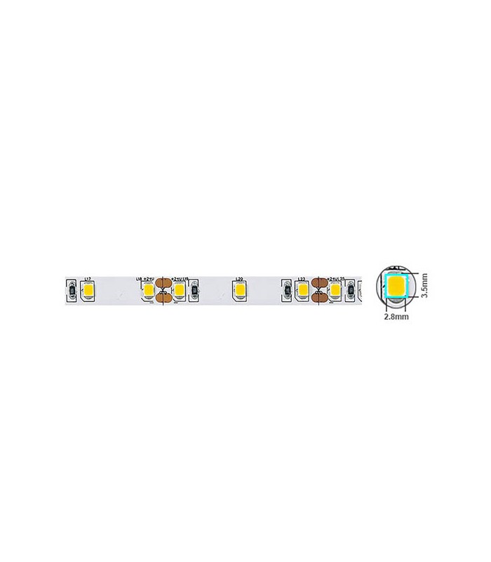 LED STRIP 2835 60CHIPS/m 3,6W/m 330Lm 4000K (NATURAL WHITE) 12V IP20 5m ROLL 5530135 VITO