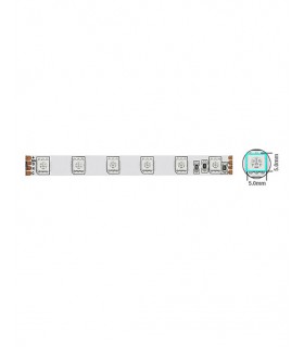 LED STRIP 5050 60CHIPS/m 14,4W/m 600Lm RGB 12V IP20 5m ROLL 5501670 VITO