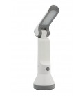 RECHARGEABLE TORCH LAMPAS-8 3W+1,4W 190Lm 6000K (COOL WHITE) WHITE & GREY  5000420 VITO
