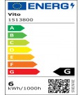 LED BULB MICROSTAR-2 CANDLE C37 E14 6W 438Lm CLEAR DIMMABLE 6400K (COOL WHITE) 1513800 VITO