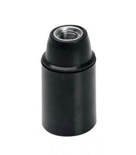 E14 BAKELITE LAMPHOLDER BLACK FULL THREADED 7310030 VITO