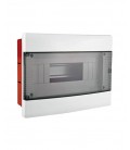 FUSE BOX RECESSED MOUNTED 1 LINE 12 POSITIONS WITH SEMI TRANSPARENT DOOR 8006000 VITO