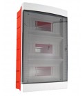 FUSE BOX RECESSED MOUNTED 3 LINES 36 POSITIONS WITH SEMI TRANSPARENT DOOR 8006030 VITO