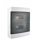 FUSE BOX SURFACE MOUNTED 2 LINES 16 POSITIONS WITH SEMI TRANSPARENT DOOR 8006090 VITO