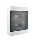FUSE BOX SURFACE MOUNTED 2 LINES 24 POSITIONS WITH SEMI TRANSPARENT DOOR 8006100 VITO