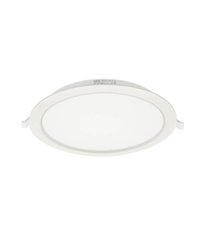 LED ROUND PANEL DOWNLIGHT RECESSED ERIKA-R Φ225x31mm 24W 2424Lm 6000K (COOL WHITE) WHITE 2025160 VITO